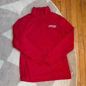 Hunter Engineering Company Red Quarter Zip Athletic Long-Sleeve